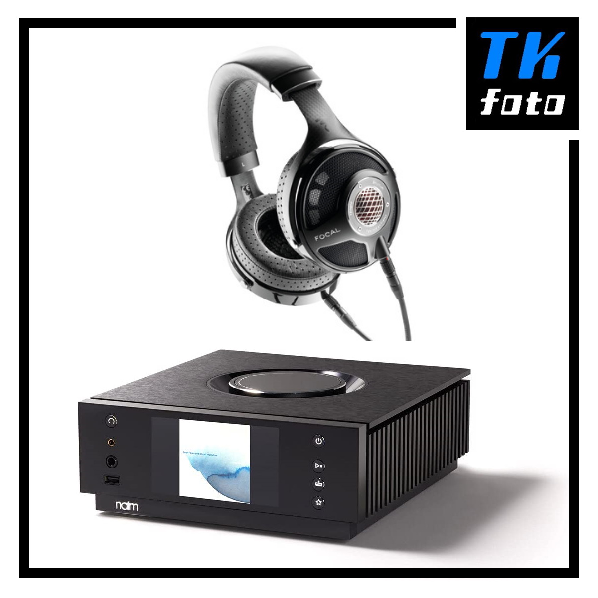 Naim Uniti Atom Headphone Edition All-in-One Player + Focal Utopia Open-Back Headphones Bundle