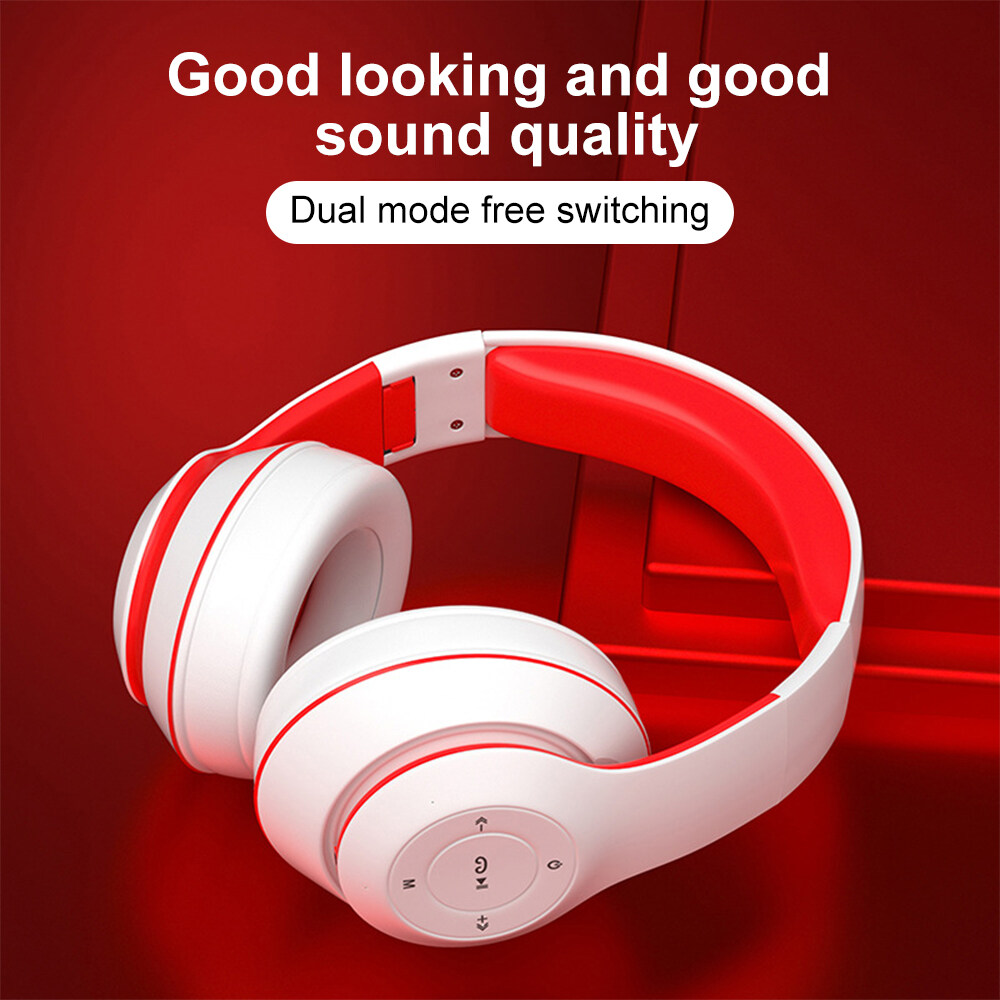 DR-52 Over-Head Wireless Bluetooth-compatible V5.1 Headphone Colorful HIFI Stereo Children Gift Headset