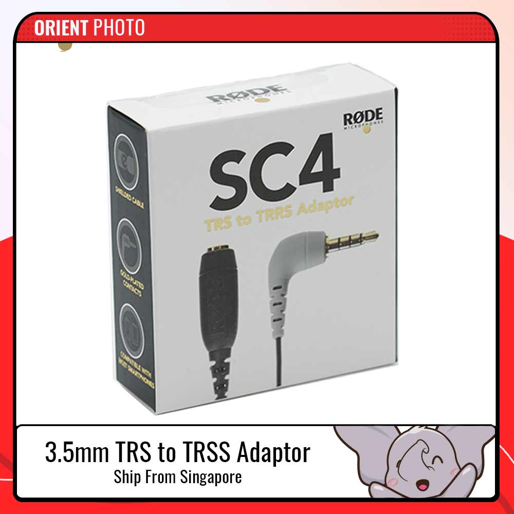RODE SC4 3.5mm TRS to TRRS Adaptor