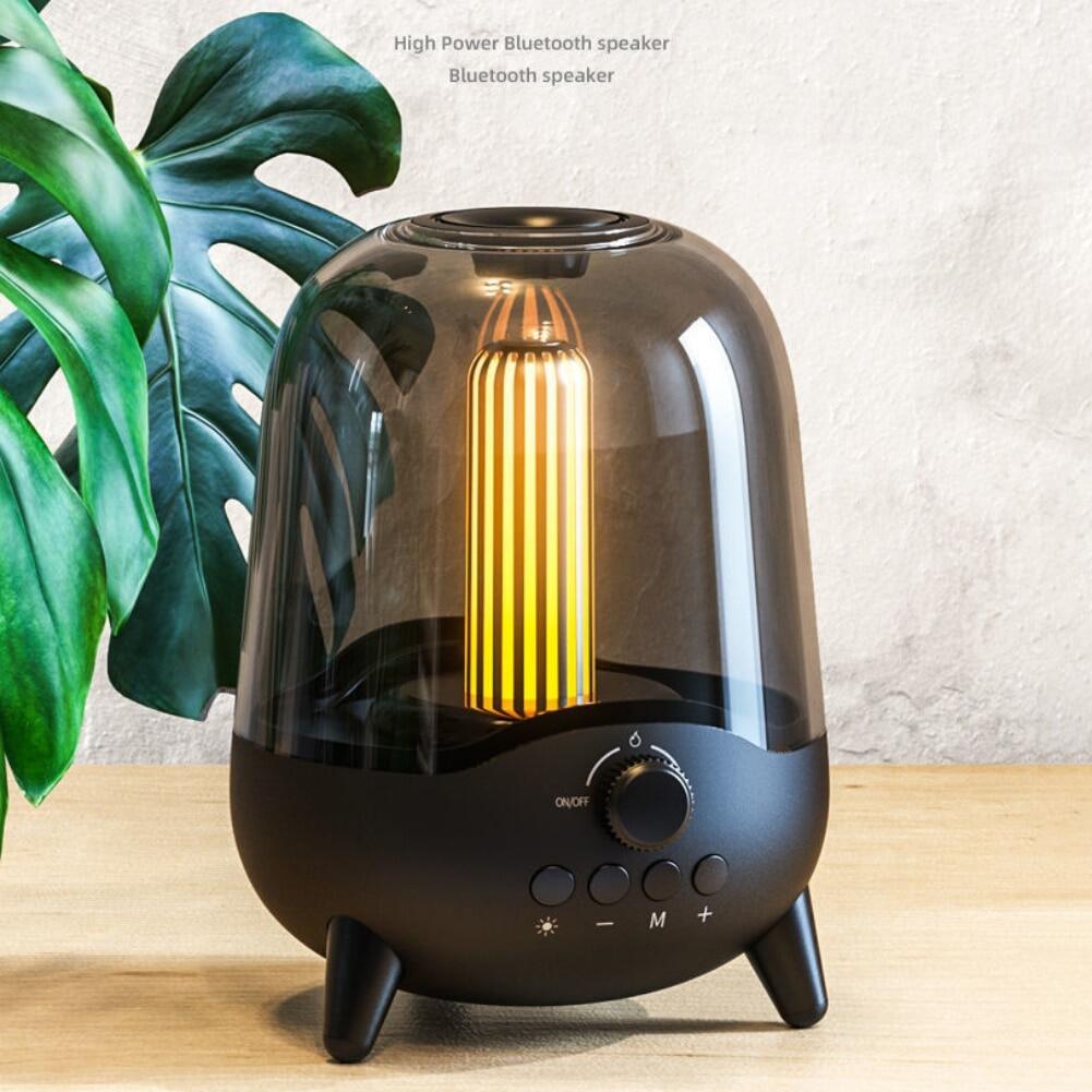 TH True Wireless Stereo Speaker Respiratory Lamp Bluetooth Speaker Subwooofer Colorful LED Night Light Bluetooth 5.0 Small Audio